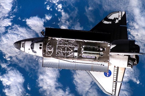 shuttle many kilometers from earth